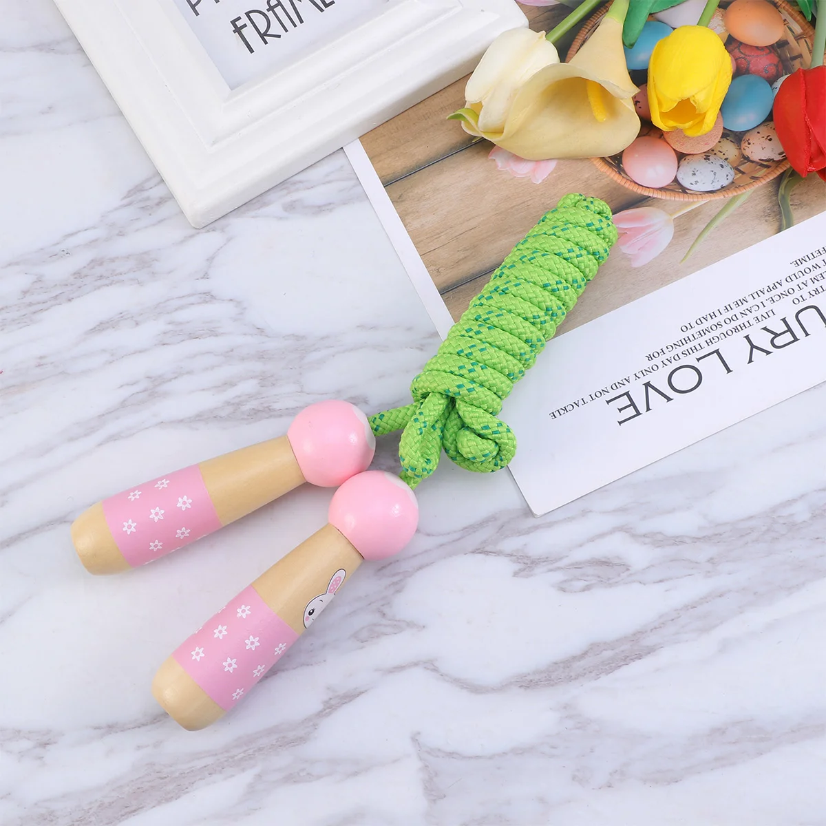 Wood Kids Jumping Ropes Body Building Kindergarten Skipping Rope Wood Handle Fitness Skipping Rope(Pink,Green)
Wood Kids Jumping Ropes Body Building Kindergarten Skipping Rope Wood Handle Fitness Skipping Rope(Pink,Green)