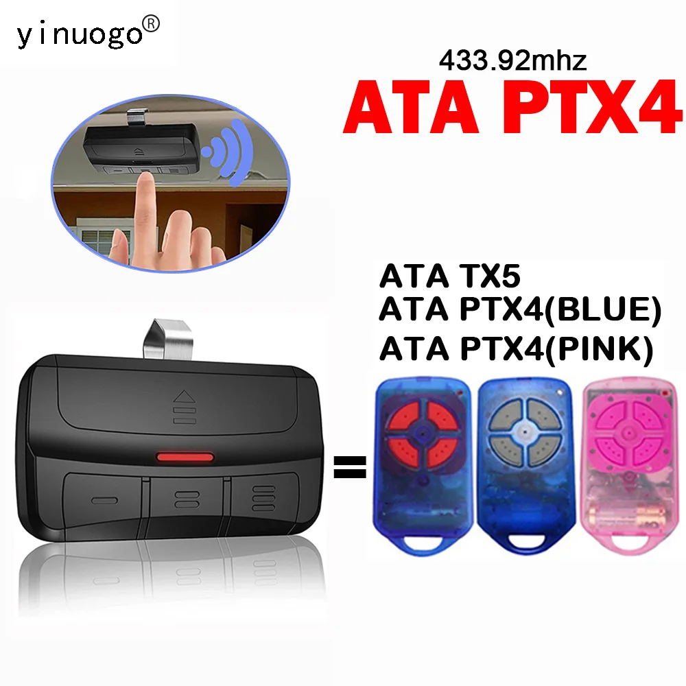 3 in 1 ATA PTX4 Remote Control Garage Door Opener 433.92MHz SecuraCode ATA PTX4 Garage Gate Remote Control With Clips
3 in 1 ATA PTX4 Remote Control Garage Door Opener 433.92MHz SecuraCode ATA PTX4 Garage Gate Remote Control With Clips