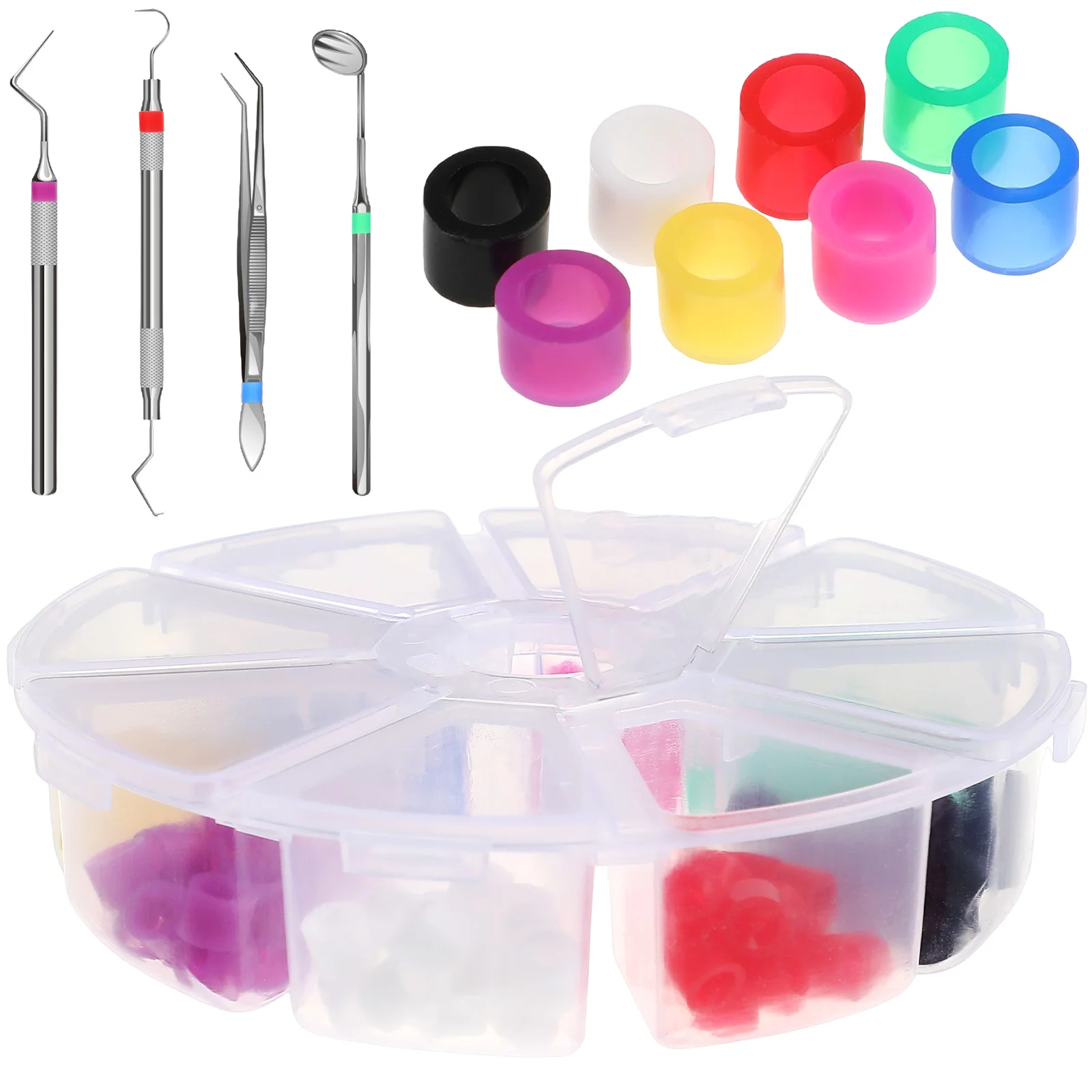 160 Pcs Dental Code Rings Color Instrument High Pressure Instruments Identification
160 Pcs Dental Code Rings Color Instrument High Pressure Instruments Identification