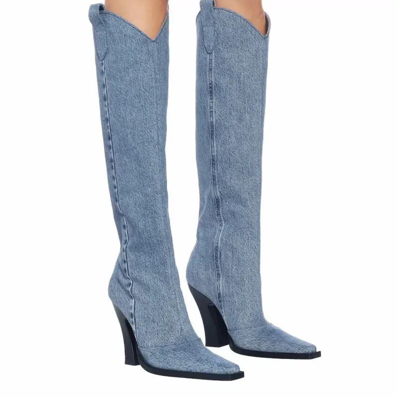Brand New Denim Ladies Non-slip Boots Fashion Thick-soled Spring Thigh High Boots Women 2023 Fashion Casual Shoes Women Boots
Brand New Denim Ladies Non-slip Boots Fashion Thick-soled Spring Thigh High Boots Women 2023 Fashion Casual Shoes Women Boots