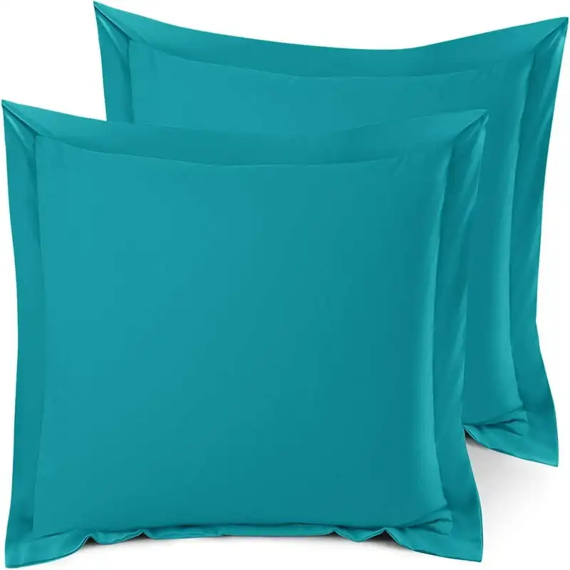 Pillow Shams Set of 2 - Double Brushed Microfiber Pillow - Premium Bed Pillow Cases King Size, Turquoise
Pillow Shams Set of 2 - Double Brushed Microfiber Pillow - Premium Bed Pillow Cases King Size, Turquoise