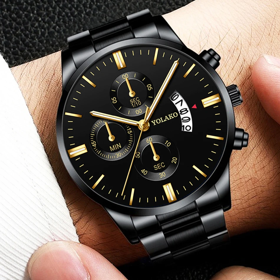 HHH Men's Fashion Watches Luxury Man Sports Stainless Steel Mesh belt Quartz Wrist Watch for Men Business
HHH Men's Fashion Watches Luxury Man Sports Stainless Steel Mesh belt Quartz Wrist Watch for Men Business