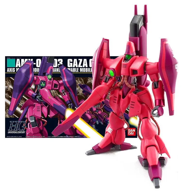 

Оригинальная модель Bandai Gundam, Комплект аниме-фигурок HGUC 1/144 AMX-003 GazaC, коллекция Gunpla, аниме экшн-фигурки, игрушки, бесплатная доставка
