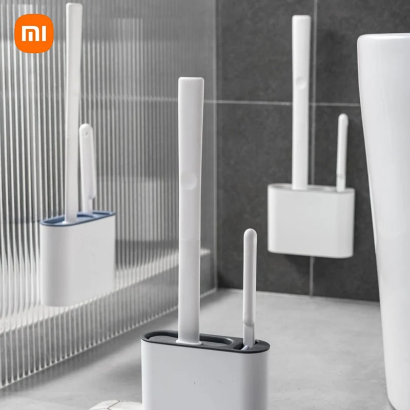 Xiaomi Silicone Toilet Brush Wall Hanging 2 Cleaning Brushes Set No Dead Corner Wash Toilet Household Brush Holder for Bathroom
Xiaomi Silicone Toilet Brush Wall Hanging 2 Cleaning Brushes Set No Dead Corner Wash Toilet Household Brush Holder for Bathroom