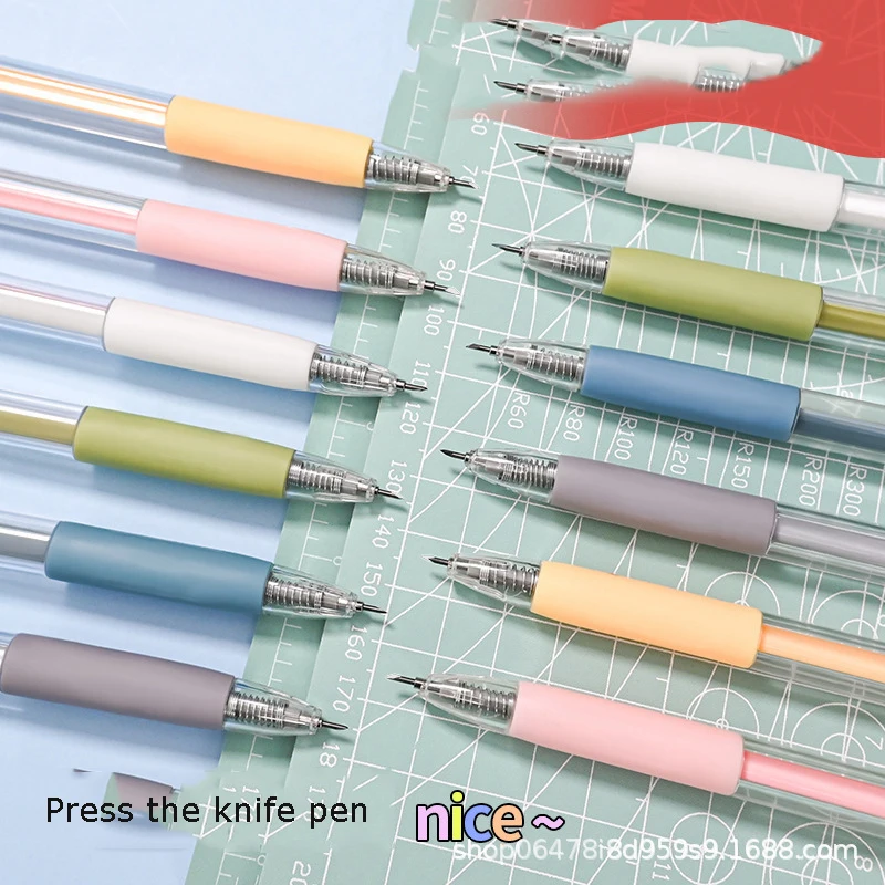 1pc Art Utility Knife Pen Knife Cut Stickers Scrapbooking Cutting Tool Express Box Knife School Supplies DIY Craft Supplies
1pc Art Utility Knife Pen Knife Cut Stickers Scrapbooking Cutting Tool Express Box Knife School Supplies DIY Craft Supplies