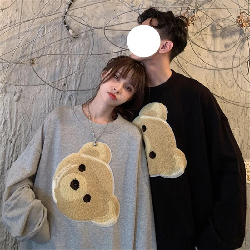 Couple Sweatshirts Kawaii Bear Print Cartoon Casual O-Neck Pullovers Sweatshirt Harajuku Oversized Hoodie Long Sleeve Top
Couple Sweatshirts Kawaii Bear Print Cartoon Casual O-Neck Pullovers Sweatshirt Harajuku Oversized Hoodie Long Sleeve Top