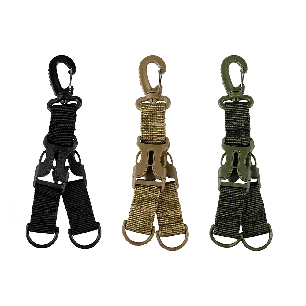 Tactical Belt Key Chain Holder Carabiner Molle Double Ring Hook Belt Nylon Webbing Buckles Hanging Hiking Outdoor Accessories
Tactical Belt Key Chain Holder Carabiner Molle Double Ring Hook Belt Nylon Webbing Buckles Hanging Hiking Outdoor Accessories