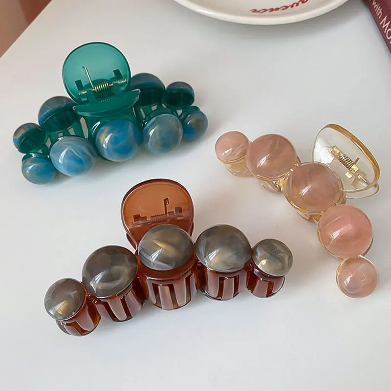 Colorful Gradient Ball Bead Acetate Hairpin for Women Summer Travel Jewelry HUANZHI 2022 Make Up Hair Claws Vintage Hair clip
Colorful Gradient Ball Bead Acetate Hairpin for Women Summer Travel Jewelry HUANZHI 2022 Make Up Hair Claws Vintage Hair clip