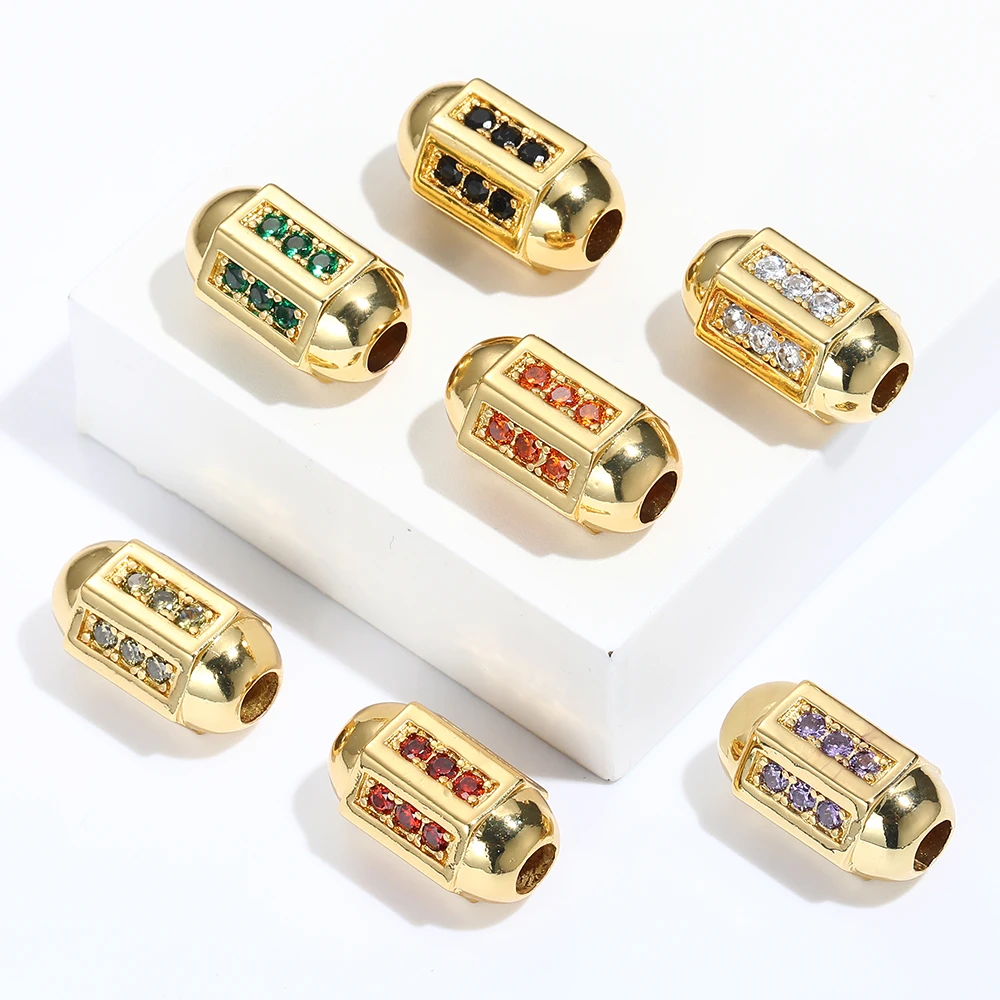 Pave Cubic Zirconia Charms Diy Necklace Bracelet Pendant Accessories Gold Tube Beads Charms for Jewelry Making Supplies Copper
Pave Cubic Zirconia Charms Diy Necklace Bracelet Pendant Accessories Gold Tube Beads Charms for Jewelry Making Supplies Copper