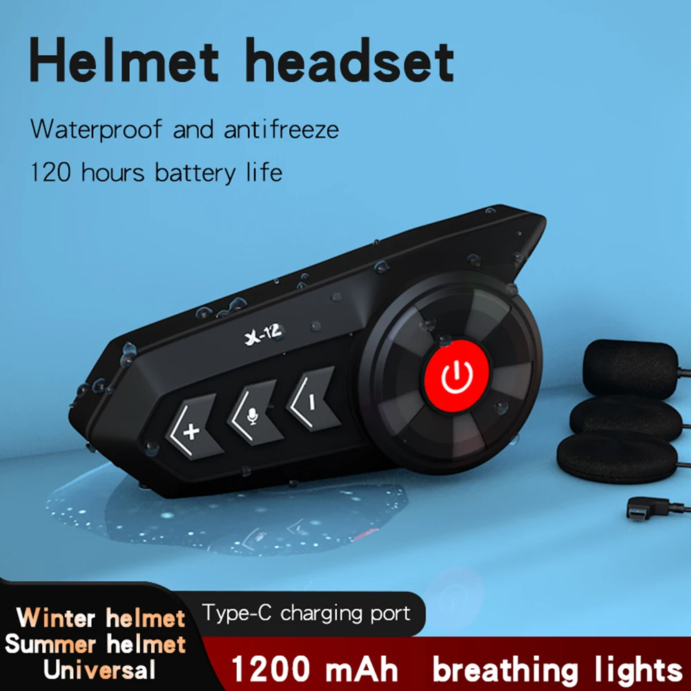 Helmet Headset Bluetooth-compatible 5.0 Motorcycle Helmet Headphones Stereo Earphone Communication with Lights
Helmet Headset Bluetooth-compatible 5.0 Motorcycle Helmet Headphones Stereo Earphone Communication with Lights