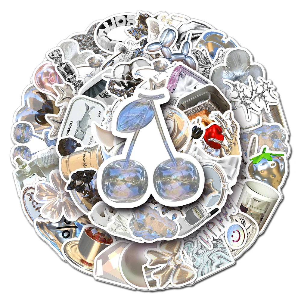 10/30/50PCS Cool Silver Metal Style Ins Stickers PVC Wall Decals Aesthetic DIY Phone Luggage Notebook Fridge Sticker Toy Gift
10/30/50PCS Cool Silver Metal Style Ins Stickers PVC Wall Decals Aesthetic DIY Phone Luggage Notebook Fridge Sticker Toy Gift