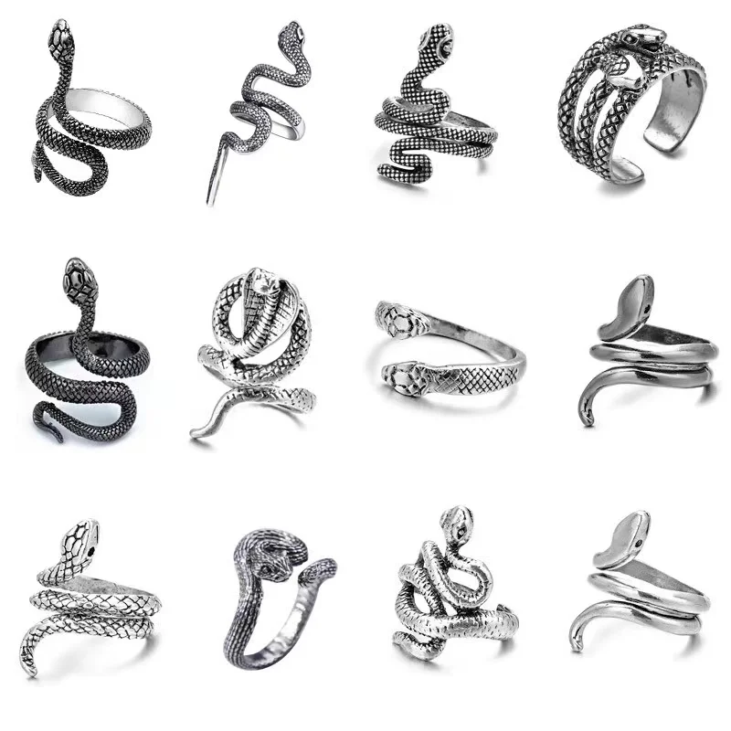 SUCEE Rattlesnake Double Headed Snake Pit Viper Ring Set Punk Retro Cute Ring Opening Adjustable Party Ring Jewelry Wholesale
SUCEE Rattlesnake Double Headed Snake Pit Viper Ring Set Punk Retro Cute Ring Opening Adjustable Party Ring Jewelry Wholesale