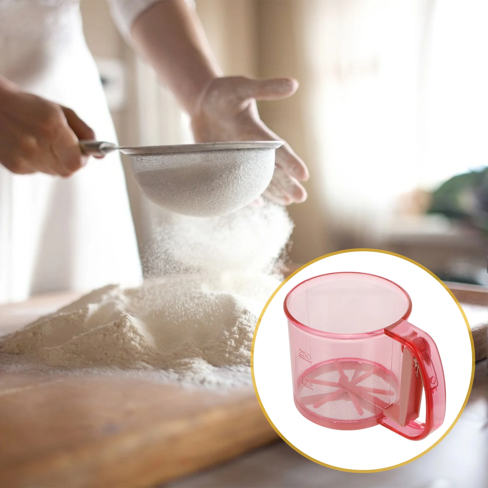 1pc Hand Crank Flour Sifter Kitchen Sifter for Baking Flour Sifter Strainer Baking Sifter
1pc Hand Crank Flour Sifter Kitchen Sifter for Baking Flour Sifter Strainer Baking Sifter