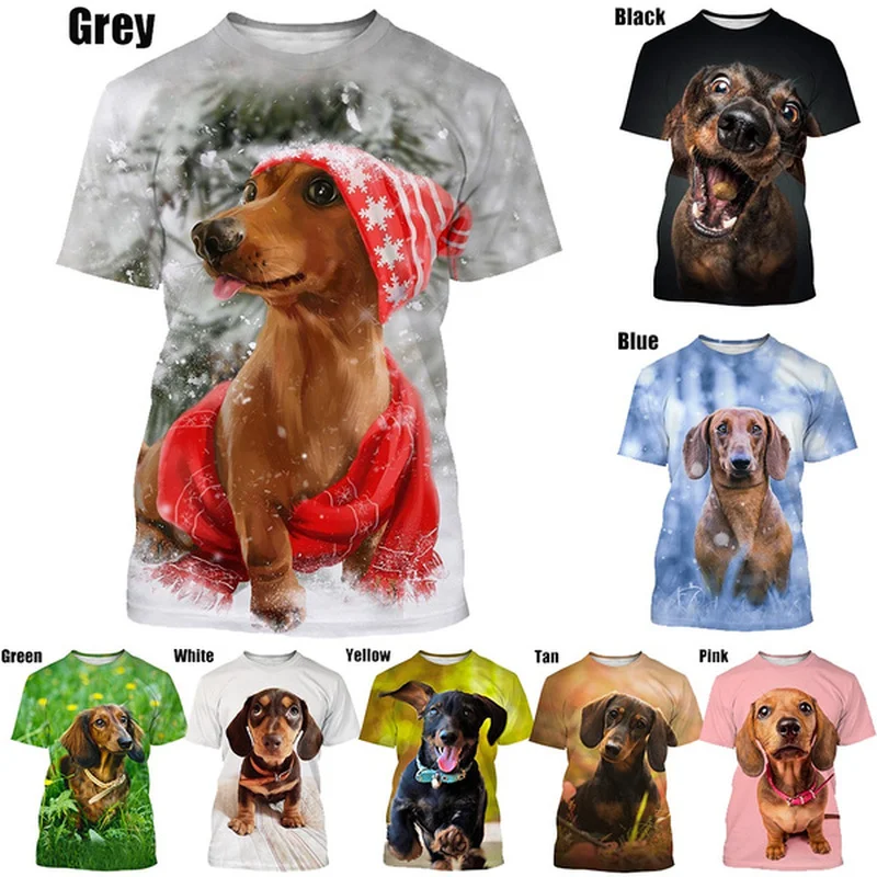 2023 Men's and Women's Casual Short-sleeved Tops Summer New Fashion Dachshund 3D Printed T-shirt
2023 Men's and Women's Casual Short-sleeved Tops Summer New Fashion Dachshund 3D Printed T-shirt
