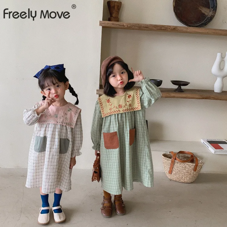 Freely Move Summer Toddler Girl Dress Solid Cotton Long Sleeve Children Dress Kids Sundress Cute Dress Fashion Girls Clothing
Freely Move Summer Toddler Girl Dress Solid Cotton Long Sleeve Children Dress Kids Sundress Cute Dress Fashion Girls Clothing