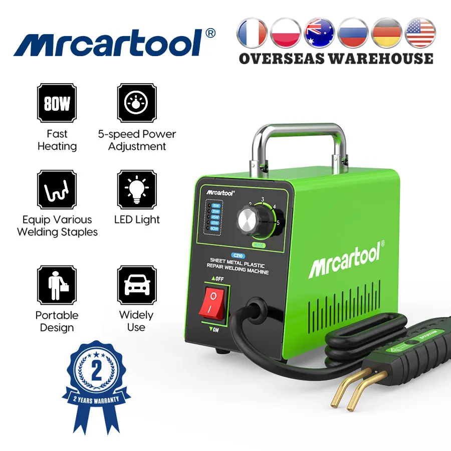 MR CARTOOL C210 Plastic Repair Welding Machine 80W 220V/110V Portable Hot Staplers Plastics Welder For Auto Plastic Body Repair
MR CARTOOL C210 Plastic Repair Welding Machine 80W 220V/110V Portable Hot Staplers Plastics Welder For Auto Plastic Body Repair