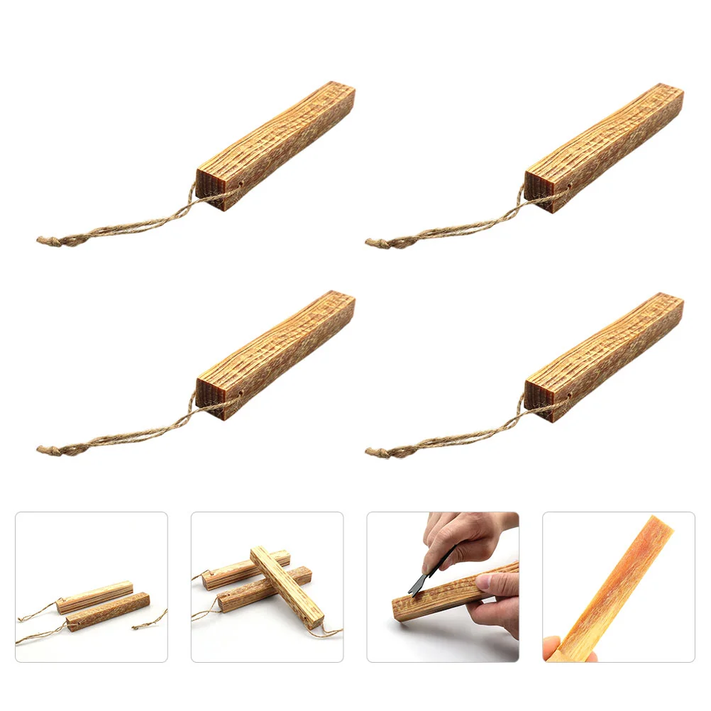 

4 Pcs Fired Pine Mint Strips Camping Survival Starter Chimney Travel Tool Grill Sticks Outdoor Accessories Quick Kit
