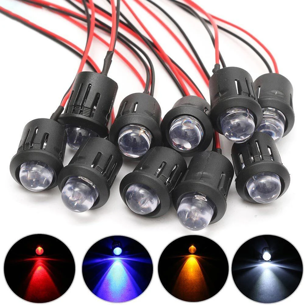 10PCS/Set High Quality LED Bulbs Lamp /White/ Blue/Yellow 10mm Pre-Wired Ultra Clear Bulb 25 Degree Viewing Angle
10PCS/Set High Quality LED Bulbs Lamp /White/ Blue/Yellow 10mm Pre-Wired Ultra Clear Bulb 25 Degree Viewing Angle