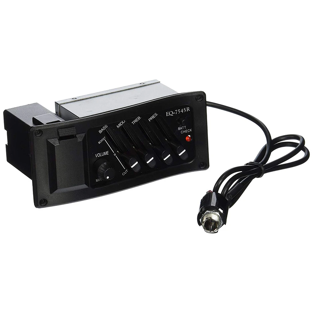 Guitar EQ pickup 4 Band Acoustic Guitar EQ Preamp Equalizer Professional EQ 7545R Pickup Amplifier Pickup Guitar Accessory
Guitar EQ pickup 4 Band Acoustic Guitar EQ Preamp Equalizer Professional EQ 7545R Pickup Amplifier Pickup Guitar Accessory