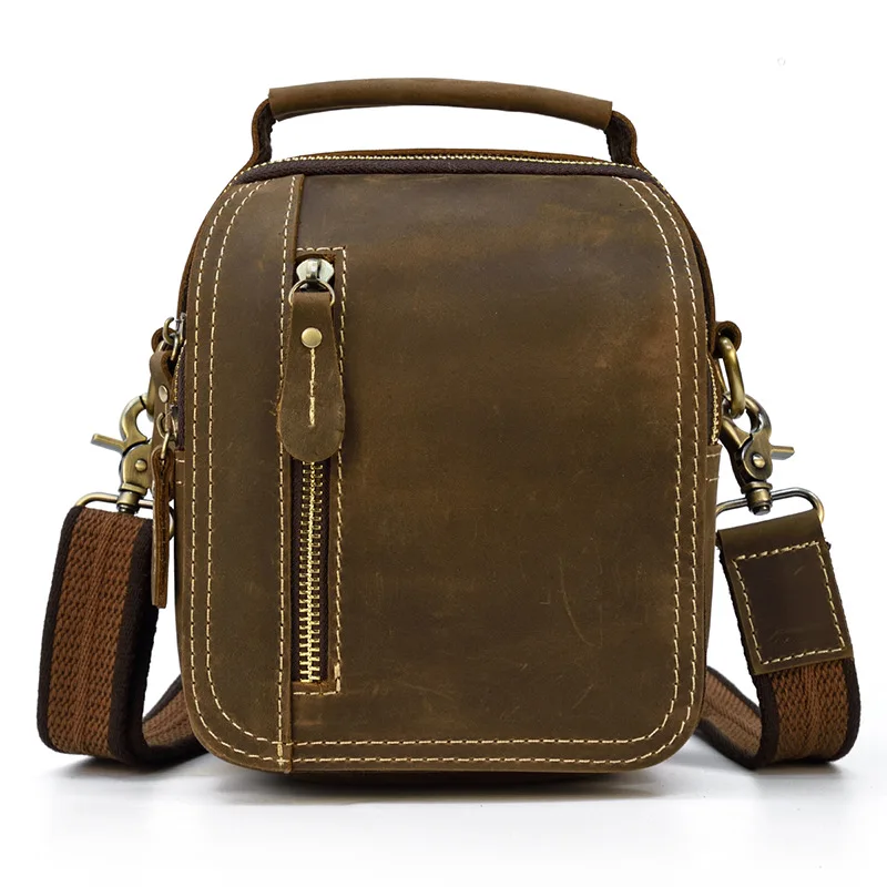 Man Belt Pouch Leather Male Fanny Pack Vintage Shoulder Messenger Bag Cowhide Waist Bag For Men Pouch 2022 New Men's Belt Bag 
Man Belt Pouch Leather Male Fanny Pack Vintage Shoulder Messenger Bag Cowhide Waist Bag For Men Pouch 2022 New Men's Belt Bag