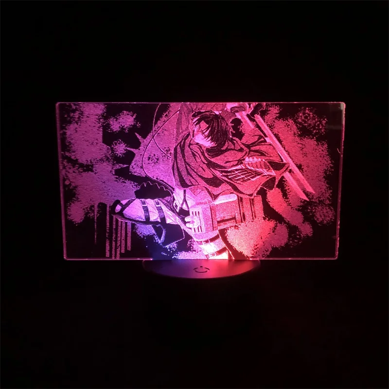 Two Tone Lamp Two Tone Led Light Two Tone 3D Lamp Attack on Titan Levi Ackerman Japanese Anime Manga Desk Room Children Decor
Two Tone Lamp Two Tone Led Light Two Tone 3D Lamp Attack on Titan Levi Ackerman Japanese Anime Manga Desk Room Children Decor