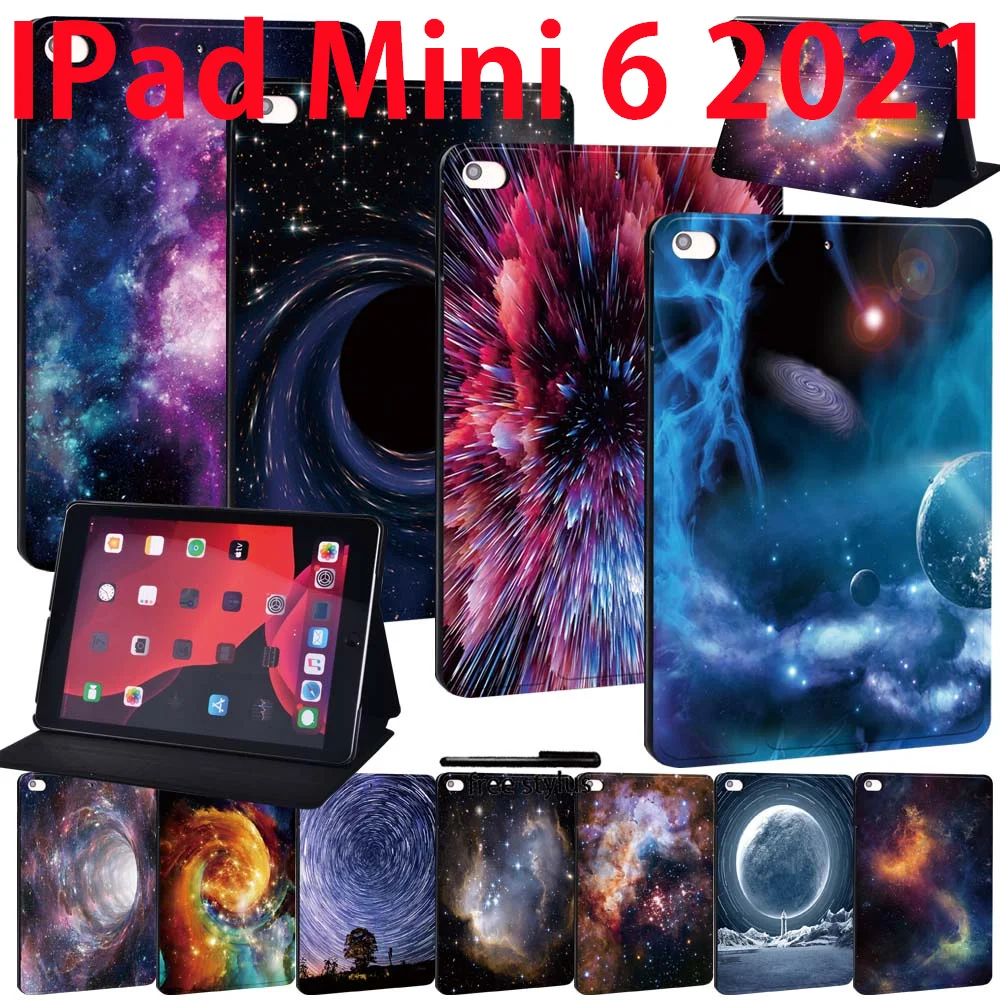 Чехол для IPad Mini 6, чехол-книжка из искусственной кожи 2021 дюйма для IPad Mini 6-го поколения, чехол с космическим рисунком 8,3 дюйма
Чехол для IPad Mini 6, чехол-книжка из искусственной кожи 2021 дюйма для IPad Mini 6-го поколения, чехол с космическим рисунком 8,3 дюйма