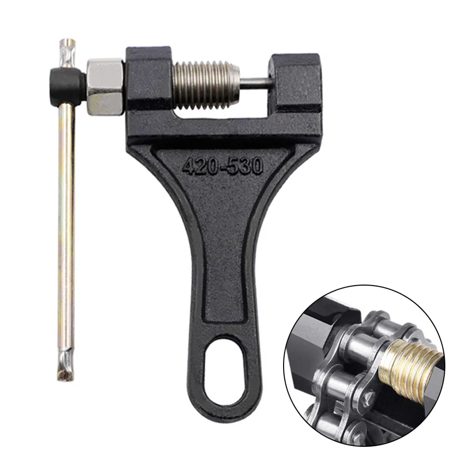 Motorcycle Chain Breaker Tools Link Removal Separator Motor Chain Breaker Riveting Tool 420-530 Chain Breaker Tool 
Motorcycle Chain Breaker Tools Link Removal Separator Motor Chain Breaker Riveting Tool 420-530 Chain Breaker Tool