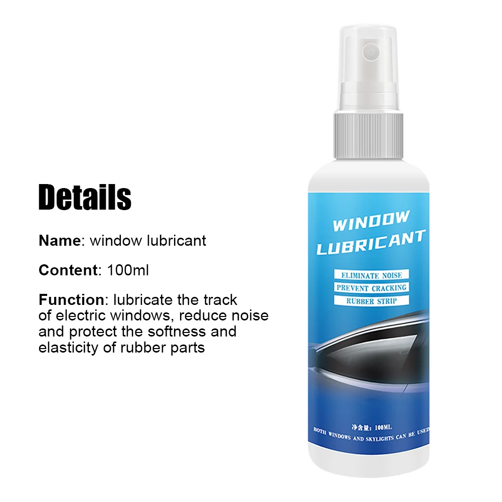 100ML Rubber Door Rubber Strip Car Softening Maintenance Window Lubricant Eliminates Noise Sunroof Convenient For Anti-rust
100ML Rubber Door Rubber Strip Car Softening Maintenance Window Lubricant Eliminates Noise Sunroof Convenient For Anti-rust