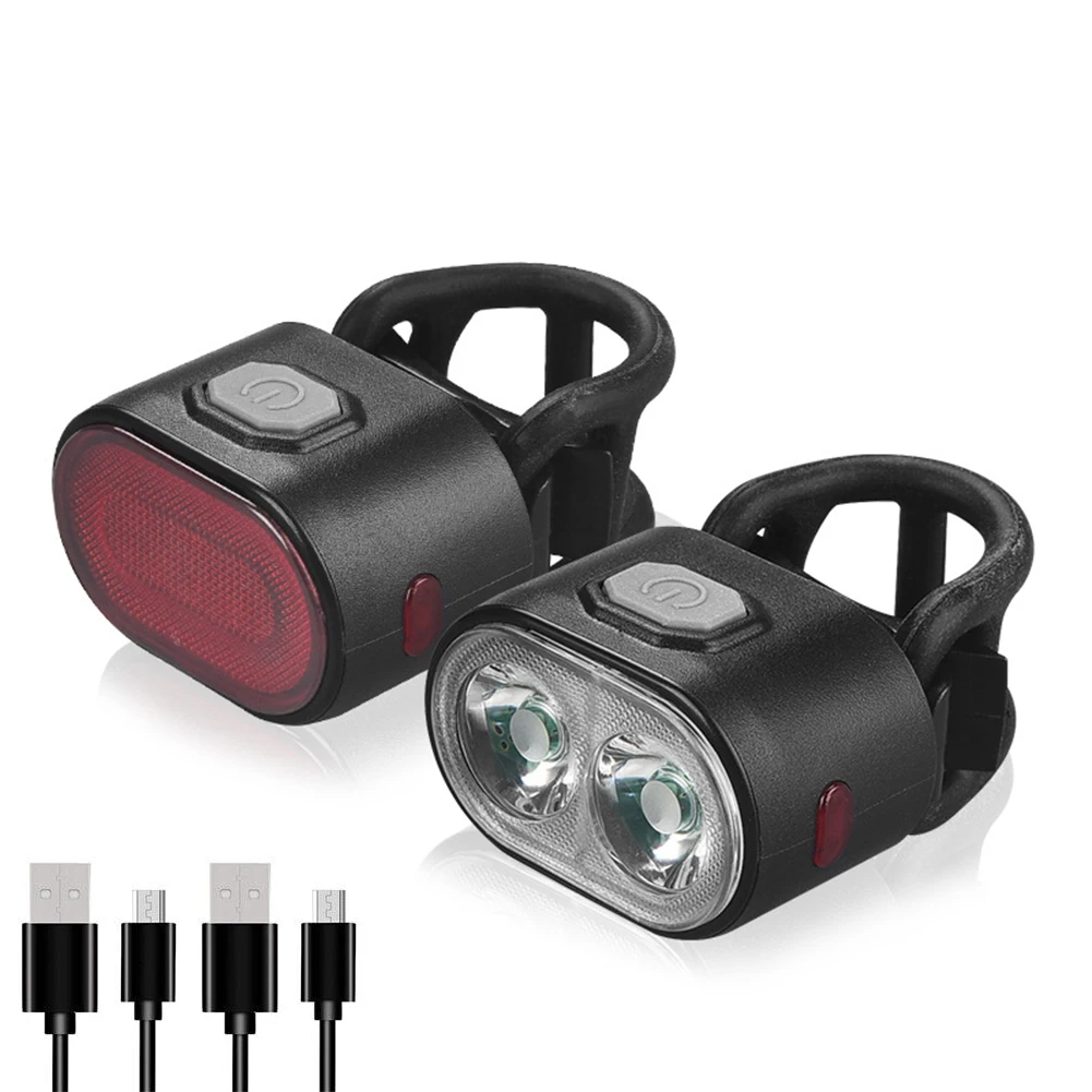 Bike Light Bicycle Front + Rear Light USB Charge Cycling Headlight Taillight Kit USB Charging Light Tail Light Safety Warning
Bike Light Bicycle Front + Rear Light USB Charge Cycling Headlight Taillight Kit USB Charging Light Tail Light Safety Warning