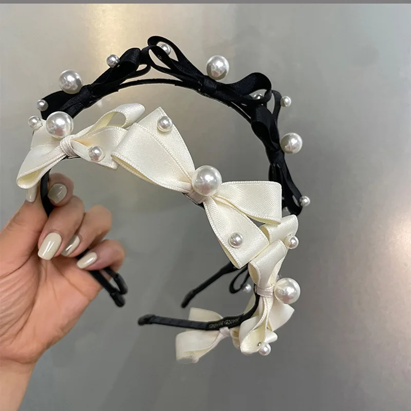 French New Style Pearl Bowknot Hair Band Elegant Ladies Pressed Clip Mesh Red Ins Temperament Jeweler
French New Style Pearl Bowknot Hair Band Elegant Ladies Pressed Clip Mesh Red Ins Temperament Jeweler