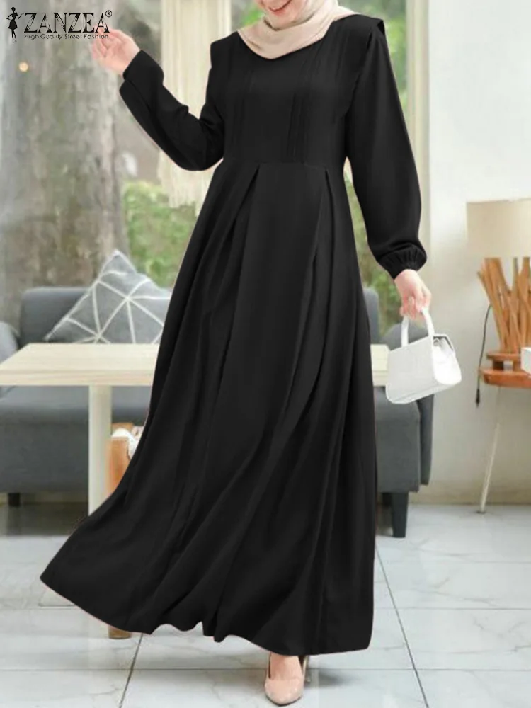O-Neck Full Sleeve Solid Color Robe Vintage Stylish Loose Islam Clothing Maxi Vestidos ZANZEA Muslim Abaya Spring Women Dresses
O-Neck Full Sleeve Solid Color Robe Vintage Stylish Loose Islam Clothing Maxi Vestidos ZANZEA Muslim Abaya Spring Women Dresses