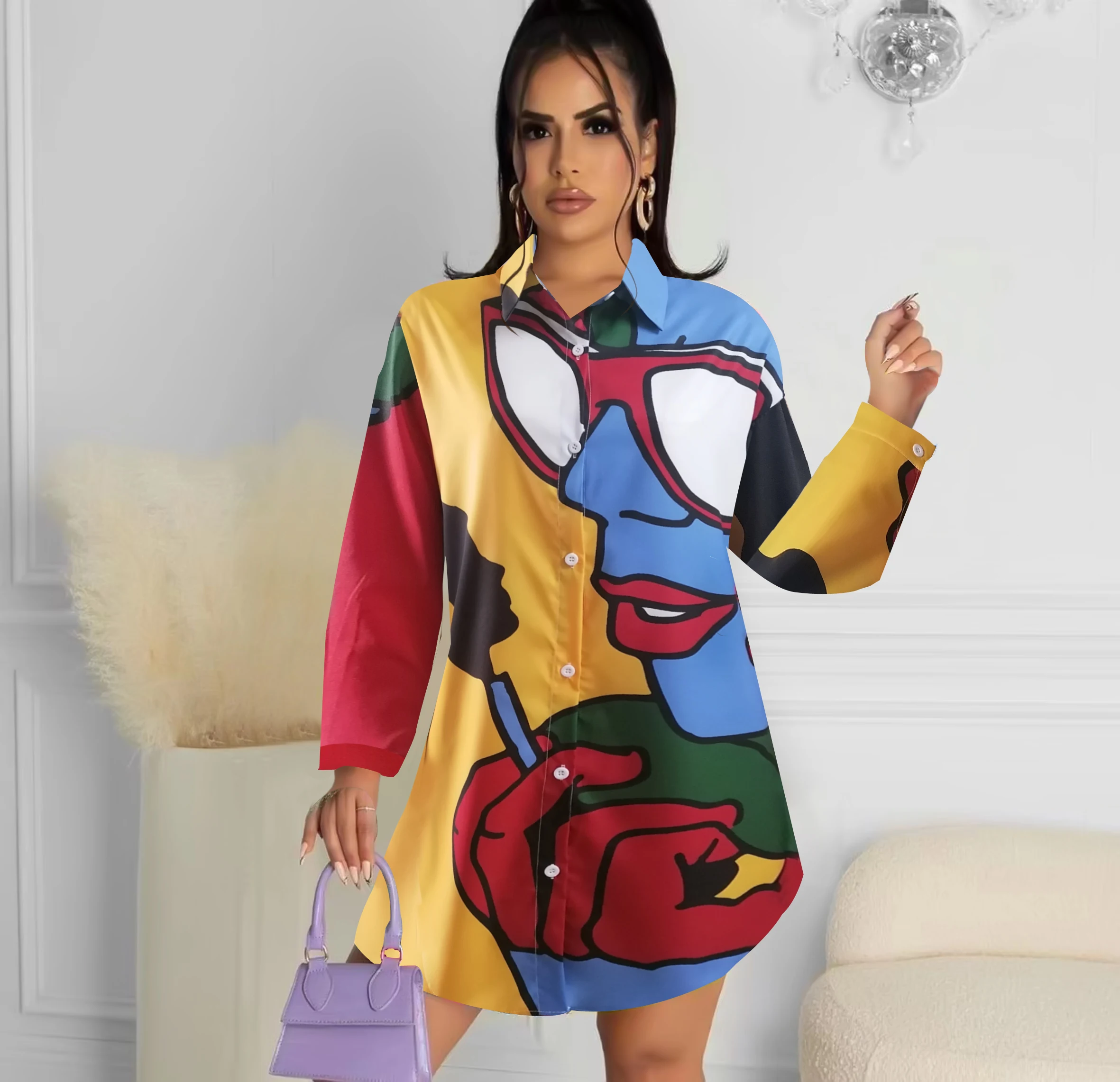 New fashion printing shirts ladies dresses shirts Women's Blouses casual streetwears Spring Summer Long Shirts Tops Blusas Mujer
New fashion printing shirts ladies dresses shirts Women's Blouses casual streetwears Spring Summer Long Shirts Tops Blusas Mujer