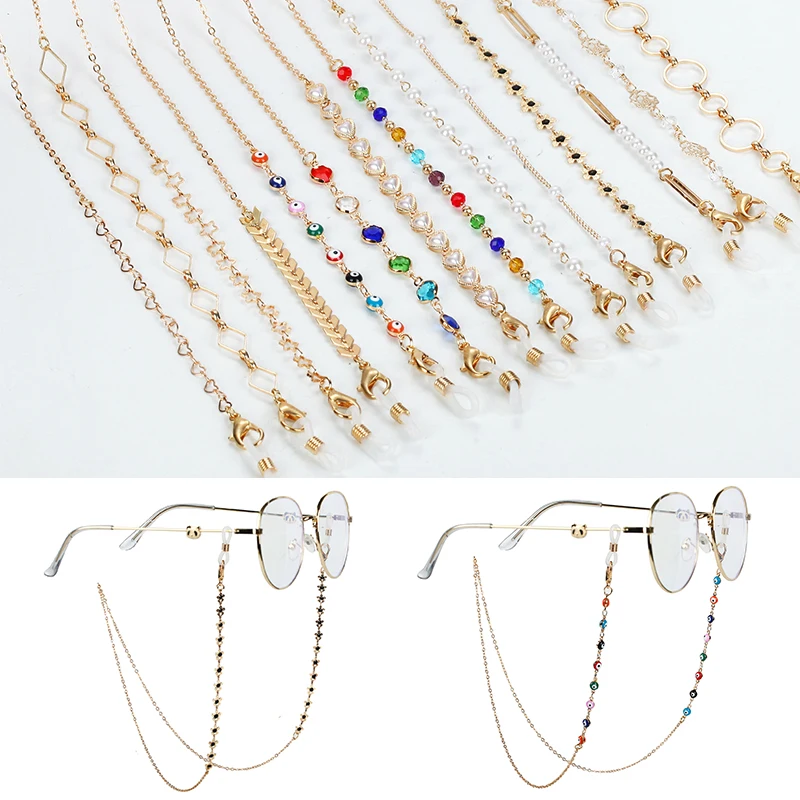 2022 New Fashion Glasses Chain for Women Men Mask Chain Strap Holder Sunglass Lanyard Necklace Hang on Neck Eyewear Accessoriess
2022 New Fashion Glasses Chain for Women Men Mask Chain Strap Holder Sunglass Lanyard Necklace Hang on Neck Eyewear Accessoriess