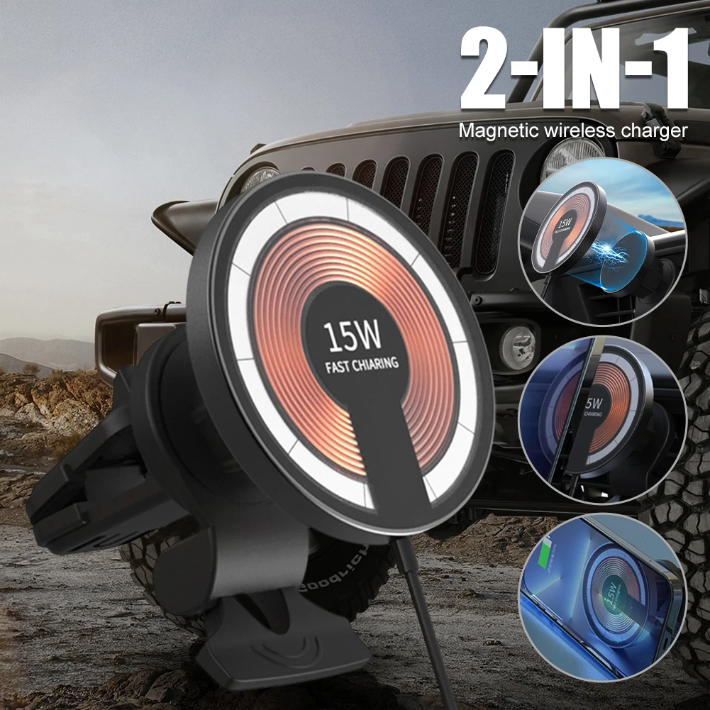15W Magnetic Wireless Car Charger Mount Adsorbable Phone For iPhone 13 12 Pro Max Mini adsorption Fast Wireless Charging Holder
15W Magnetic Wireless Car Charger Mount Adsorbable Phone For iPhone 13 12 Pro Max Mini adsorption Fast Wireless Charging Holder