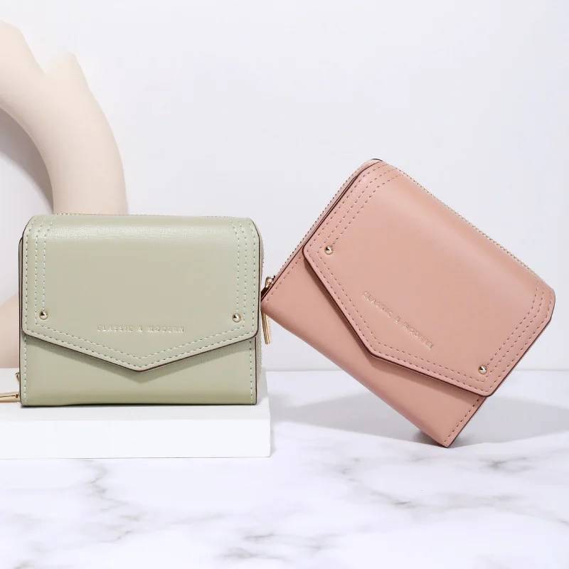 New Multi Cards Solid Color Wallet Women's Short 3-fold Card Bag Lady Mini Purse Classic Small Cute Clutch Bags
New Multi Cards Solid Color Wallet Women's Short 3-fold Card Bag Lady Mini Purse Classic Small Cute Clutch Bags