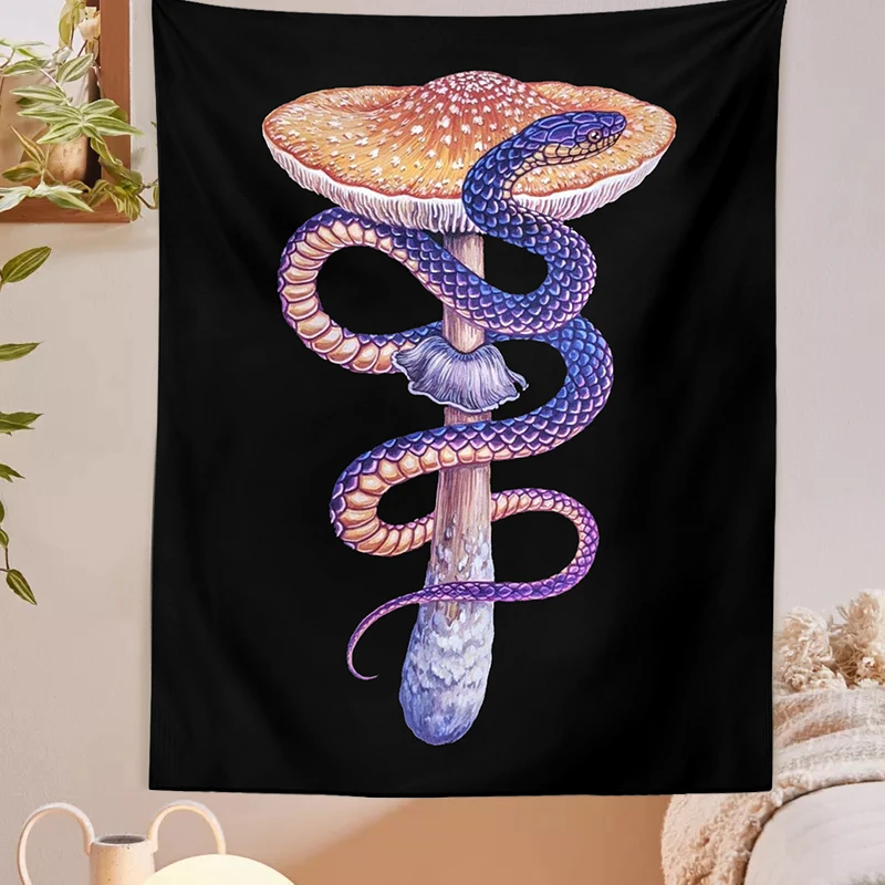 Mushroom Tapestry Wall Hanging black Tapestry Colorful mushroom snake Chart Aesthetic Tapestries Livingroom Bedroom Home Decor
Mushroom Tapestry Wall Hanging black Tapestry Colorful mushroom snake Chart Aesthetic Tapestries Livingroom Bedroom Home Decor
