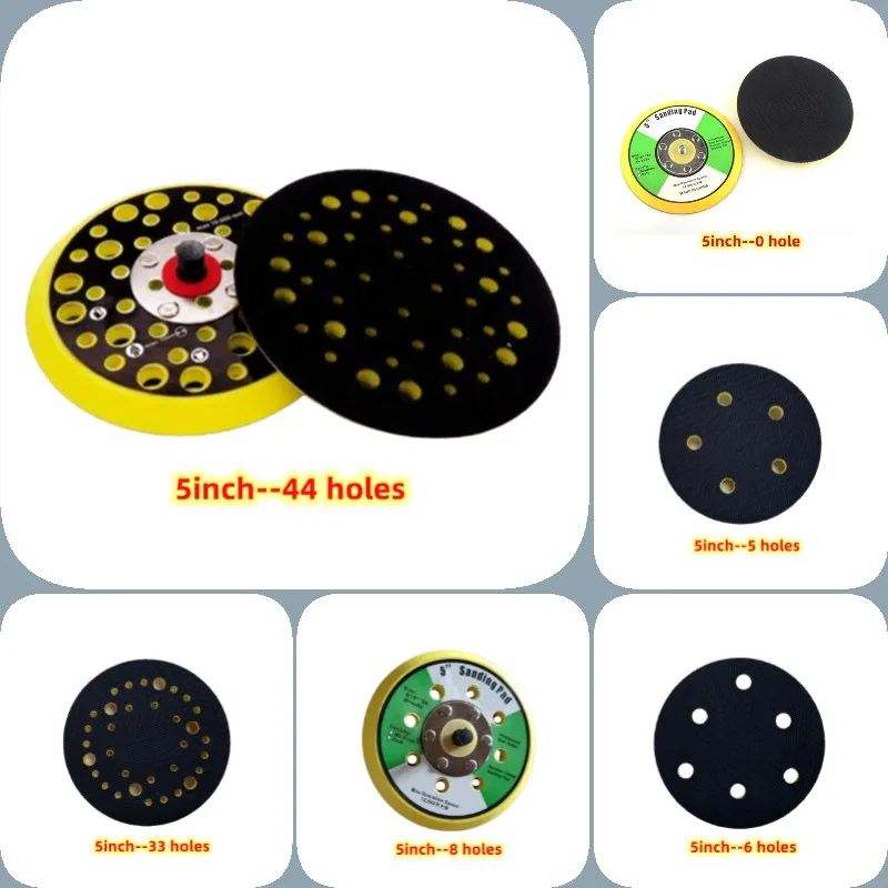 5inch 0/5/6/8/33/44 Holes Air Sander Sanding Pad Thread 5/16"-24(M8)Hook&Loop Backup Pad Dust Free Sanding Disc Holder for MIRKA
5inch 0/5/6/8/33/44 Holes Air Sander Sanding Pad Thread 5/16"-24(M8)Hook&Loop Backup Pad Dust Free Sanding Disc Holder for MIRKA