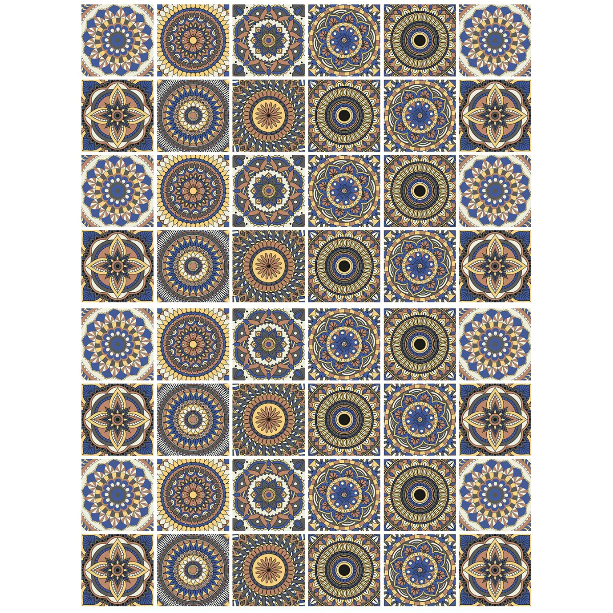 48 pcs Ethnic Style Tile Stickers Tile Decals Kitchen Peel and Stick Wall Tile Stickers Wall Stickers
48 pcs Ethnic Style Tile Stickers Tile Decals Kitchen Peel and Stick Wall Tile Stickers Wall Stickers