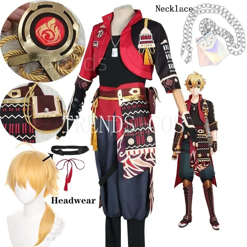 Костюм для косплея Game Genshin Impact Thoma, полный комплект, головной убор, роскошные костюмы, парик, аниме, искусственная кожа, одежда для мужчин, размер
Костюм для косплея Game Genshin Impact Thoma, полный комплект, головной убор, роскошные костюмы, парик, аниме, искусственная кожа, одежда для мужчин, размер