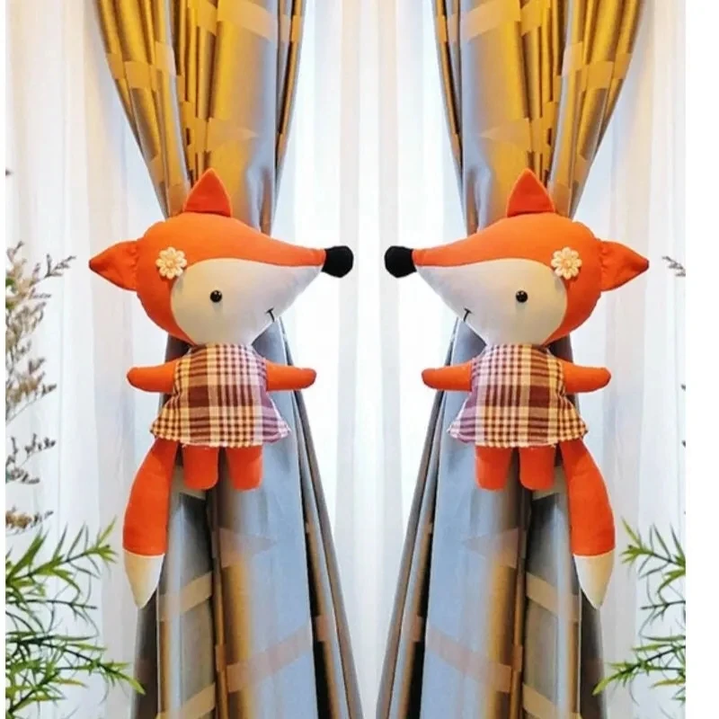 2Pcs Cartoon Fox Unicorn Curtain Buckle Windows Curtain Stuffed Doll Plush Toys Lovely Animal Decoration Curtain Accessories
2Pcs Cartoon Fox Unicorn Curtain Buckle Windows Curtain Stuffed Doll Plush Toys Lovely Animal Decoration Curtain Accessories