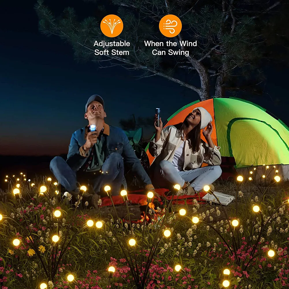 Solar Led Light Camping Lights 2pcs ABS Camping Supplies Firefly Lights Landscape Lamp For Hiking Garden Decor
Solar Led Light Camping Lights 2pcs ABS Camping Supplies Firefly Lights Landscape Lamp For Hiking Garden Decor