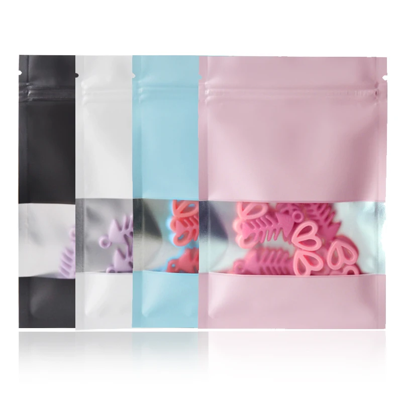 100Pcs Zip Lock Mylar Foil Bag with Matte Clear Window Self Seal Tear Notch Reclosable Reusable Flat Pouches for Food Snack Tea
100Pcs Zip Lock Mylar Foil Bag with Matte Clear Window Self Seal Tear Notch Reclosable Reusable Flat Pouches for Food Snack Tea