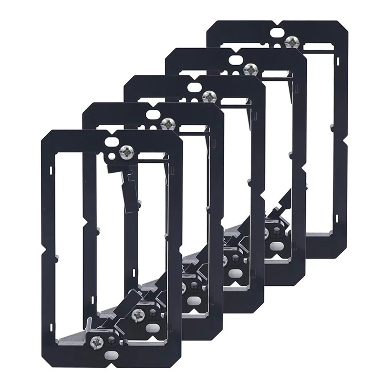 5 Pack Low Voltage Mounting Bracket (1 Gang ) For Single Gang Wall Plate, Telephone Wires, Network Cables, Coaxial
5 Pack Low Voltage Mounting Bracket (1 Gang ) For Single Gang Wall Plate, Telephone Wires, Network Cables, Coaxial