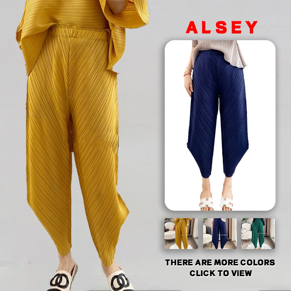Miyake Pleated Pants Vintage Comfortable Fashion Drawstring Women Summer New Thin Office Lady Design Draped Wide Leg Pants
Miyake Pleated Pants Vintage Comfortable Fashion Drawstring Women Summer New Thin Office Lady Design Draped Wide Leg Pants