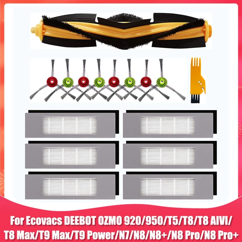 Replacement Parts For Ecovacs Deebot OZMO 920 950 T9 T8 T8 Max T8 AIVI T5 N8 Series Robot Vacuum Cleaner Accessories Kit
Replacement Parts For Ecovacs Deebot OZMO 920 950 T9 T8 T8 Max T8 AIVI T5 N8 Series Robot Vacuum Cleaner Accessories Kit