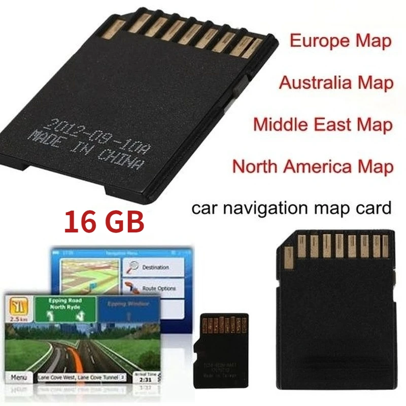 16G Car GPS Navigation Map TF Card Built-In Navigation Software for WCE System Updates With Australia /North America /Europe Map
16G Car GPS Navigation Map TF Card Built-In Navigation Software for WCE System Updates With Australia /North America /Europe Map