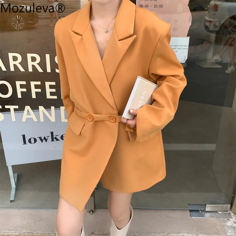Mozuleva New 2022 Spring Ladies Solid Loose Blazer Suit Women Chic Casual Suit Coats Korean Autumn Single Breasted Green Jackets 
Mozuleva New 2022 Spring Ladies Solid Loose Blazer Suit Women Chic Casual Suit Coats Korean Autumn Single Breasted Green Jackets