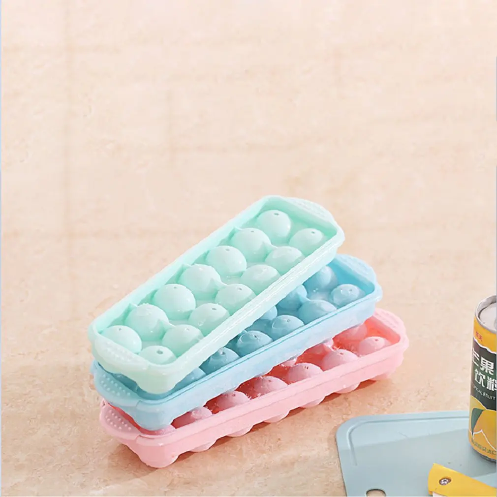 14 Holes Round Imported Silica Gel Balls Ice Mold Plastic Tray Ice Hockey Grid Making Box Molds With Cover Color Random Ice Mold
14 Holes Round Imported Silica Gel Balls Ice Mold Plastic Tray Ice Hockey Grid Making Box Molds With Cover Color Random Ice Mold