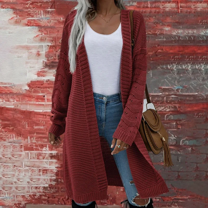 Women'S Cardigan Sweater 2022 Autumn Winter New Long Coat Solid Color Knitted Long Sweaters Women V-Neck Loose Knit Overcoat
Women'S Cardigan Sweater 2022 Autumn Winter New Long Coat Solid Color Knitted Long Sweaters Women V-Neck Loose Knit Overcoat