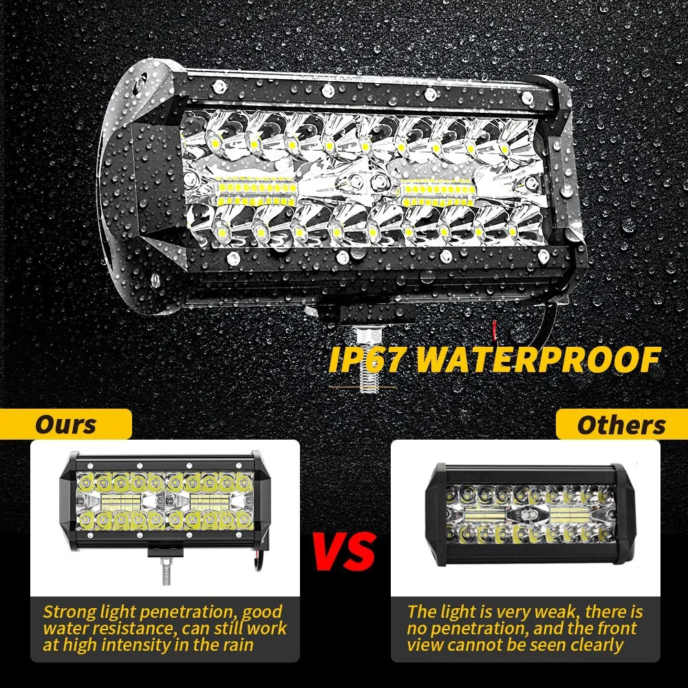 Светодиодные фары для автомобилей, внедорожник, комплект рабочего освещения, 7 дюймов, 120 Вт, точечное освещение, аксессуары для модификации автомобилей 
Светодиодные фары для автомобилей, внедорожник, комплект рабочего освещения, 7 дюймов, 120 Вт, точечное освещение, аксессуары для модификации автомобилей